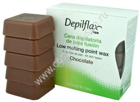 Воск DEPILFLAX горячий Шоколад 500 грамм Воск DEPILFLAX горячий Шоколад 500 грамм